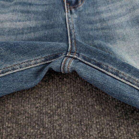 VERVT Altered Jeans Women's 25 Blue Denim Hippy Wide Leg Distressed Frayed READ - Picture 5 of 16